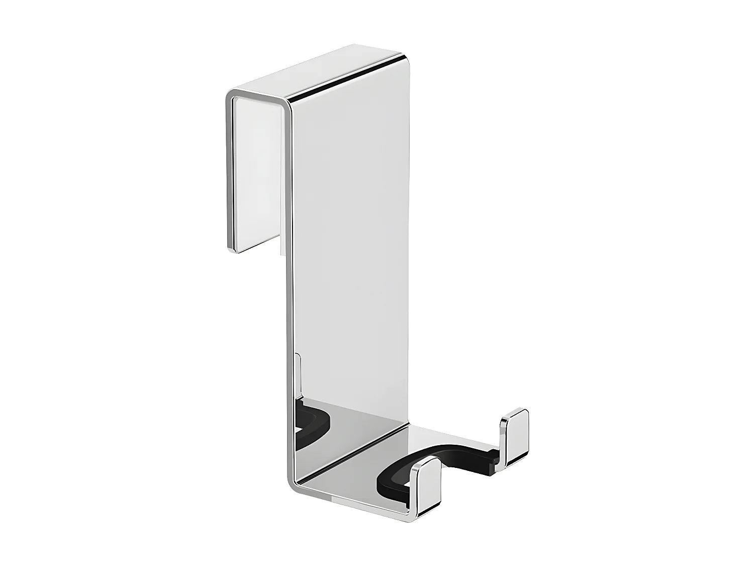 Accroche-serviette 2 Crochets 4 Cm Porte-serviette Pour Accrocher Vos Serviettes De Bain Ou De Douche, Couleur : Chrome