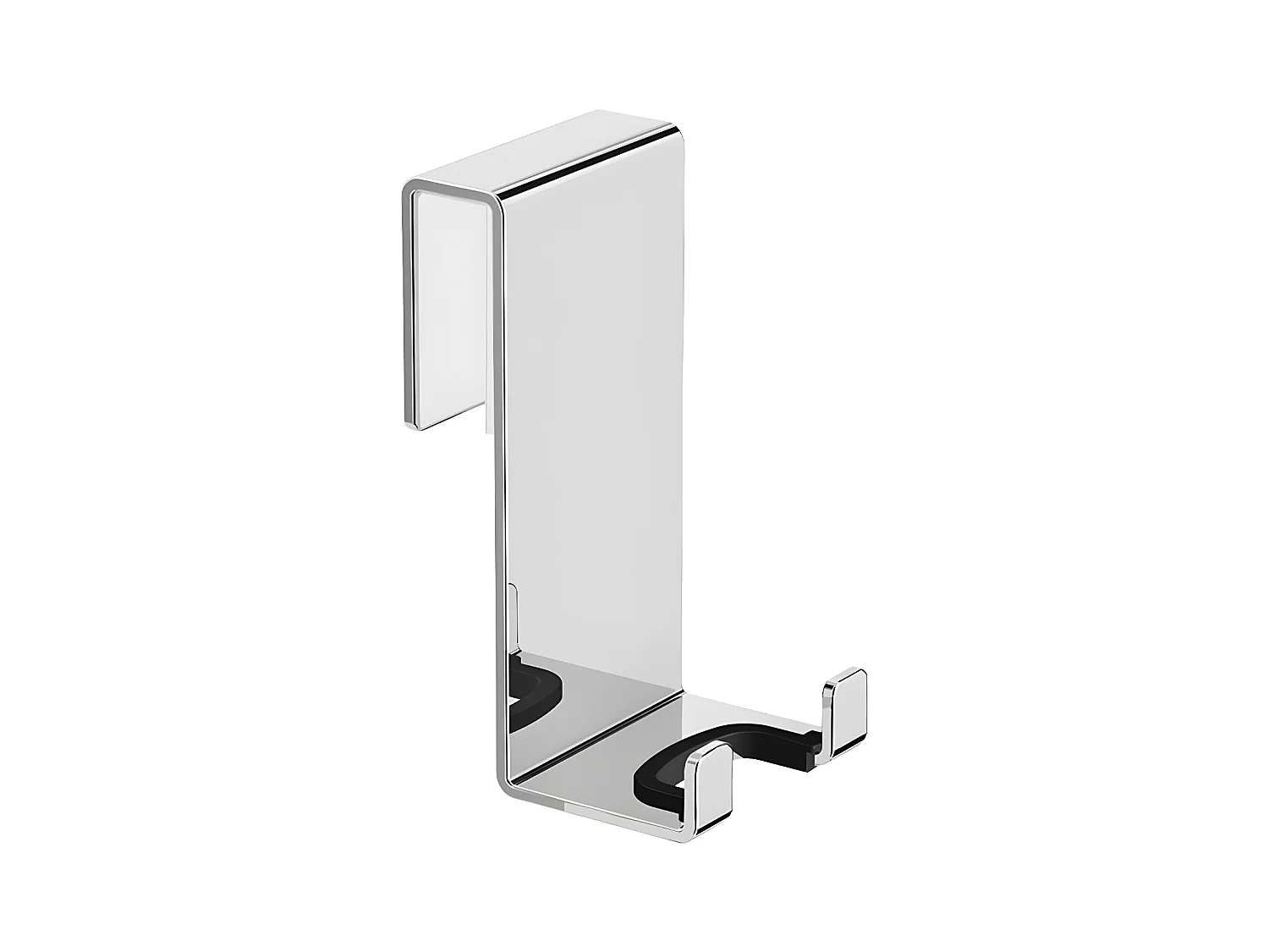 Accroche-serviette 2 Crochets 4 Cm Porte-serviette Pour Accrocher Vos Serviettes De Bain Ou De Douche, Couleur : Chrome