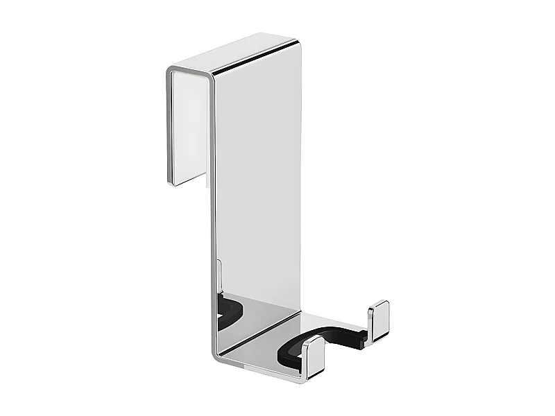 Accroche-serviette 2 Crochets 4 Cm Porte-serviette Pour Accrocher Vos Serviettes De Bain Ou De Douche, Couleur : Chrome