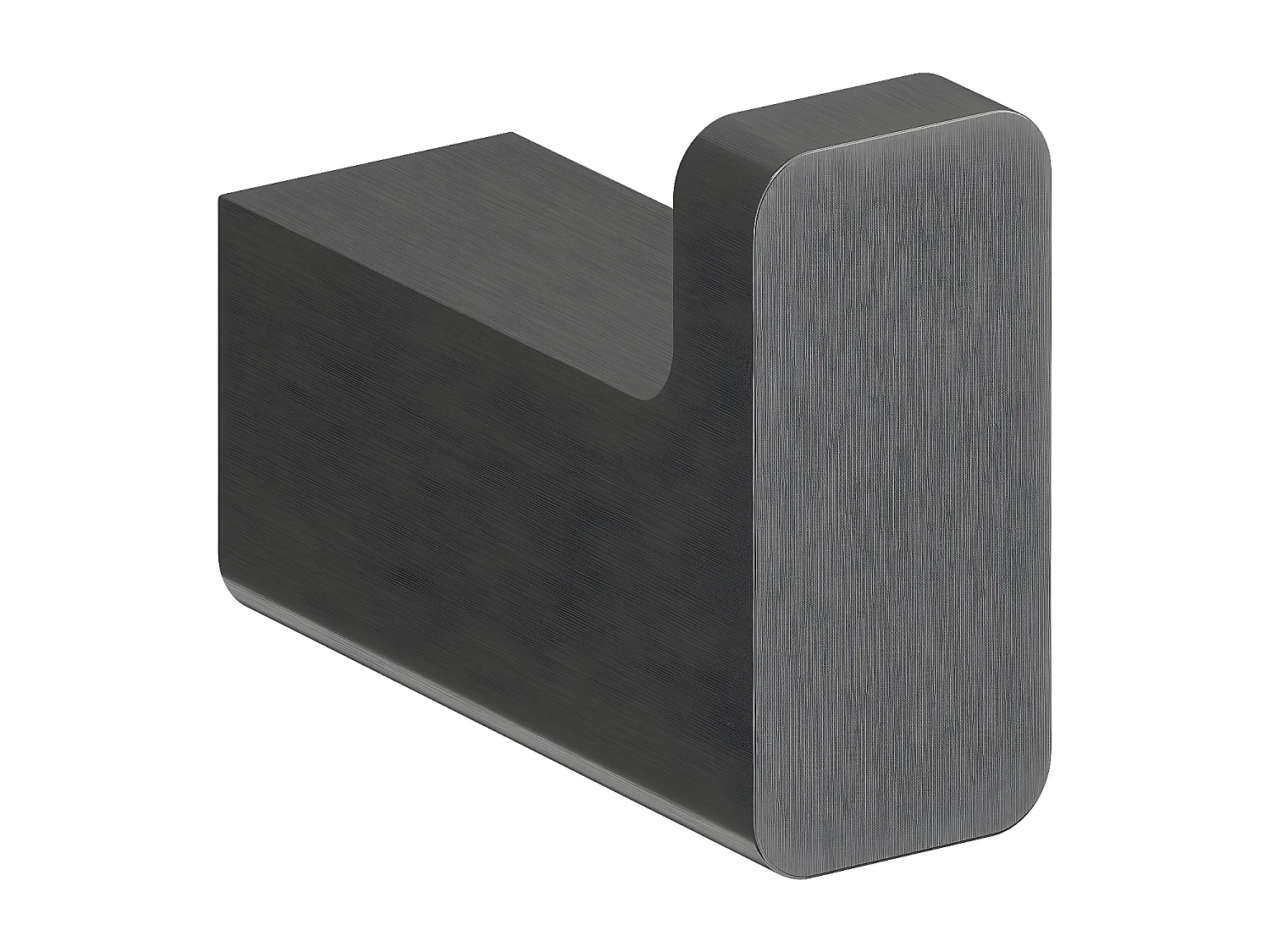 Porte-serviette 1 Crochet Matière  Laiton Nelson 2 Cm couleur : Graphite