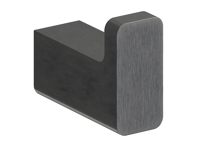 Porte-serviette 1 Crochet Matière  Laiton Nelson 2 Cm couleur : Graphite