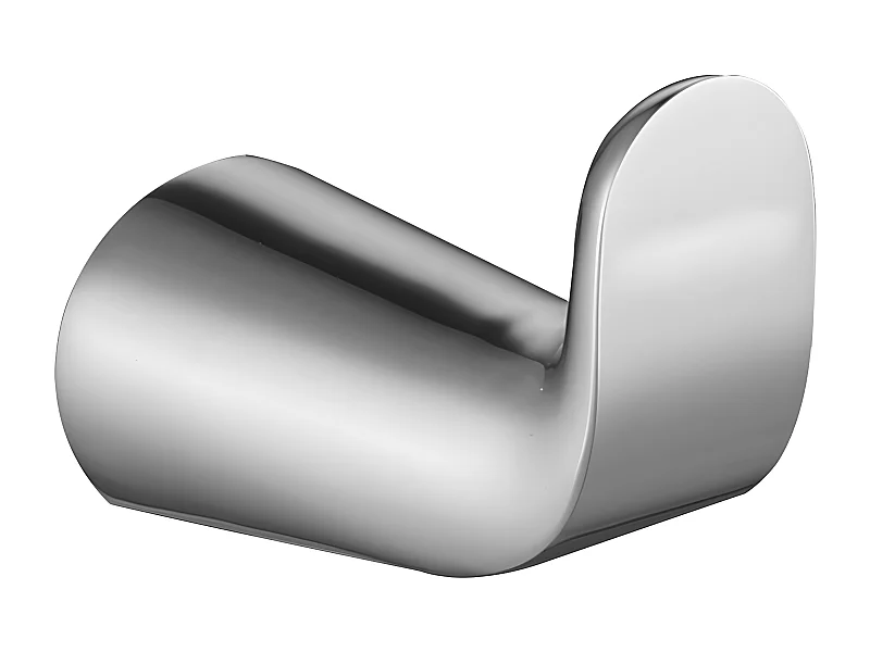 Porte-serviette 1 Crochet Matière  Laiton Saco couleur : Chrome