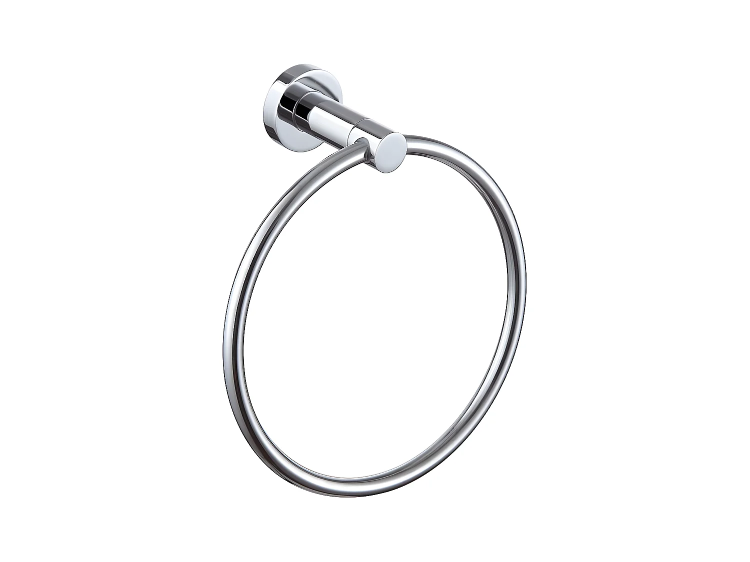 Anneau Porte-serviettes Modern Project 18 Cm Laiton couleur : Chrome