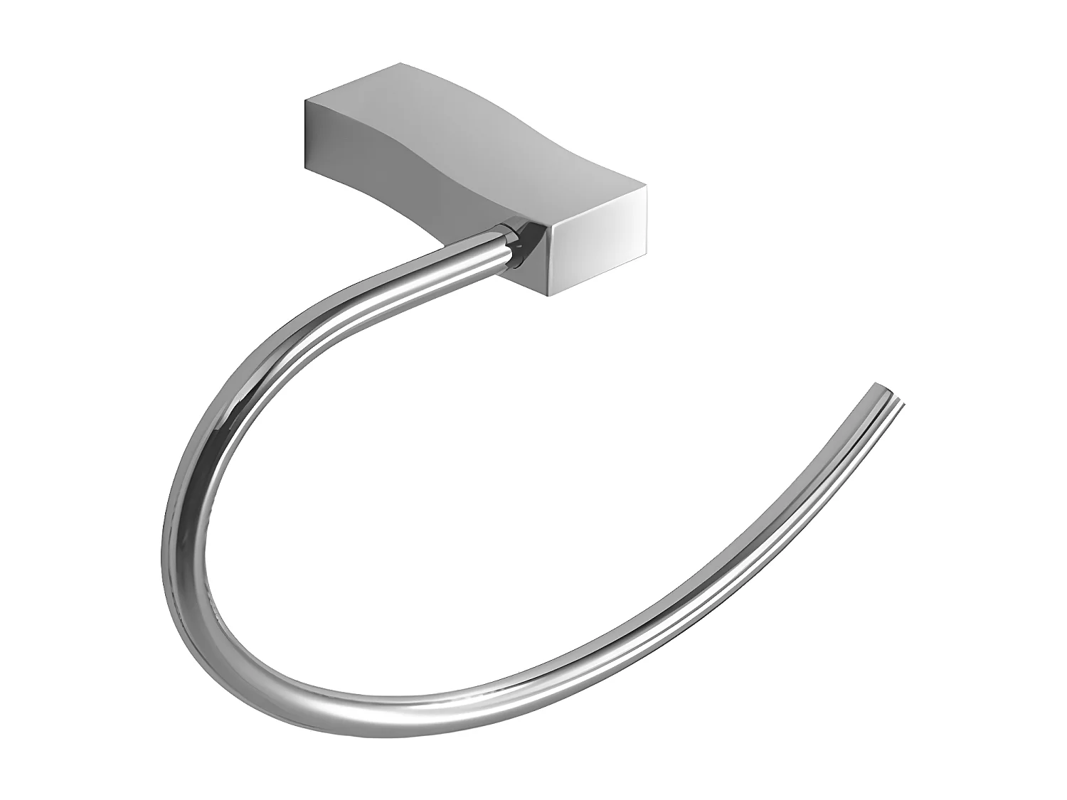 Porte-serviettes Mural Swing, 22 Cm Laiton couleur: Chrome