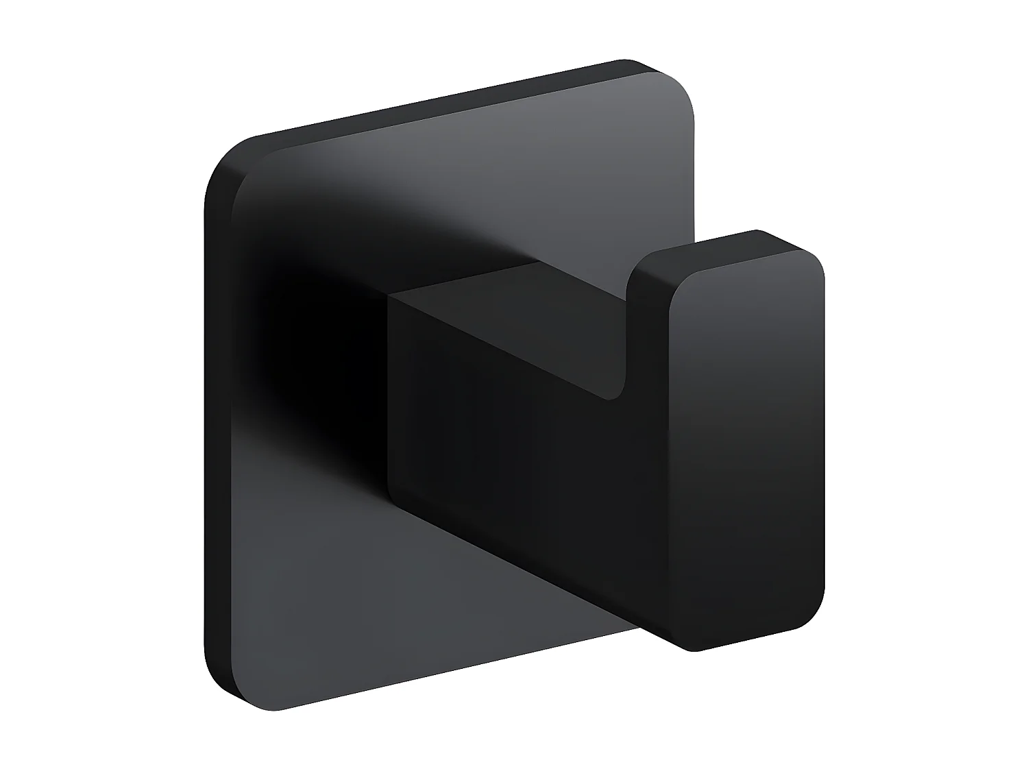 Porte-serviette 1 Crochet Matière  Laiton Nelson 5 Cm couleur : Noir Mat