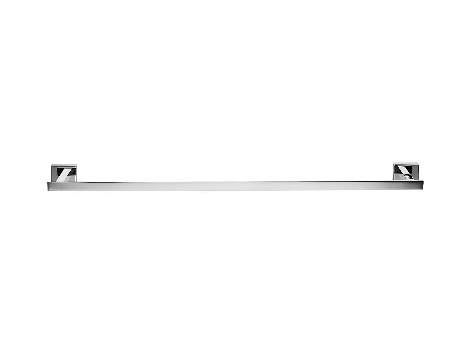 Porte-serviettes 1 Barre Fixe Lift, 60 Cm Laiton couleur : Chrome