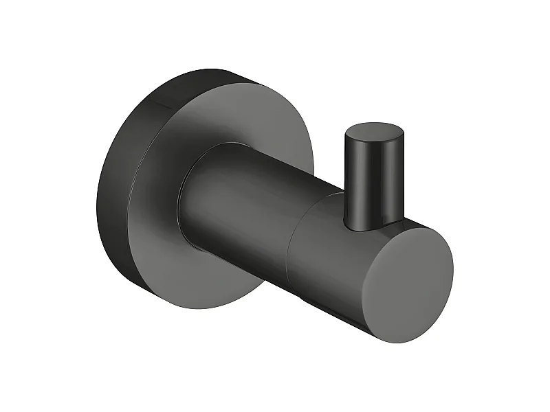 Porte-serviette 1 Crochet Matière  Laiton Modern Project couleur : Graphite