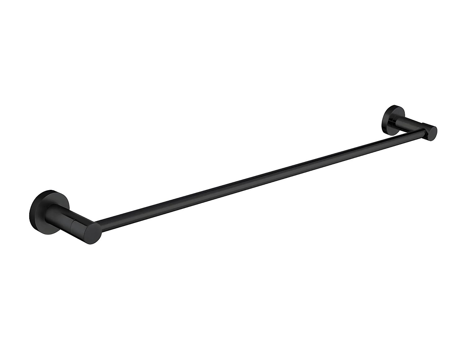 Porte-serviettes 1 Barre Fixe Modern Project, 60 Cm Laiton couleur : Noir Mat