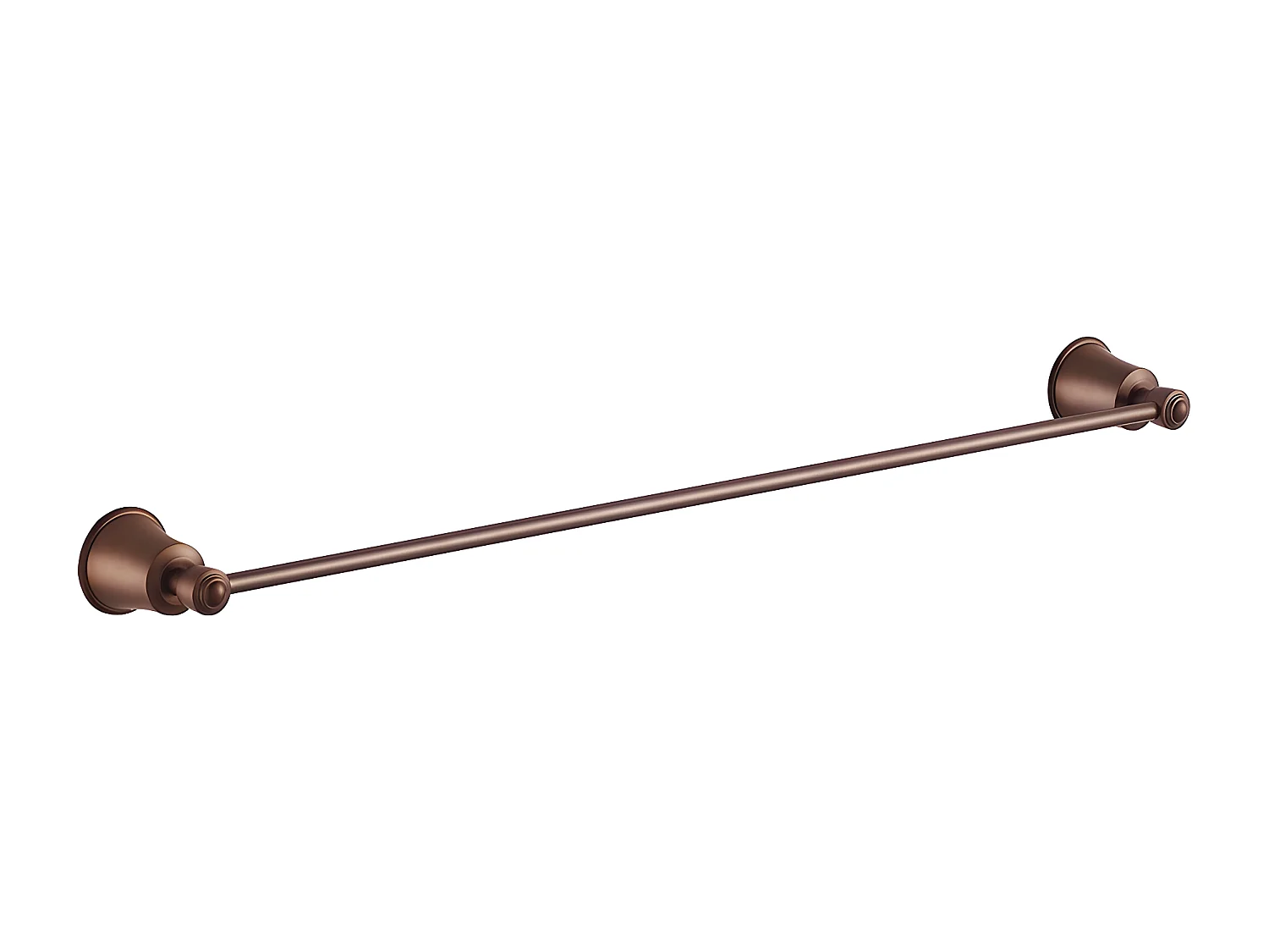 Porte-serviettes 1 Barre Fixe Art Line, 65 Cm Laiton couleur : Cuivre Antique