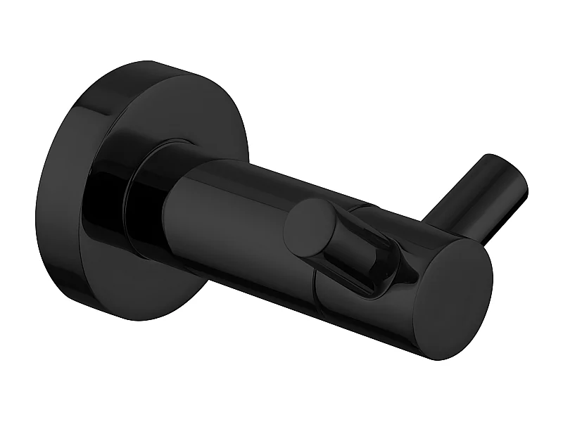 Porte-serviette 2 Crochets Matière  Laiton Modern Project couleur : Noir