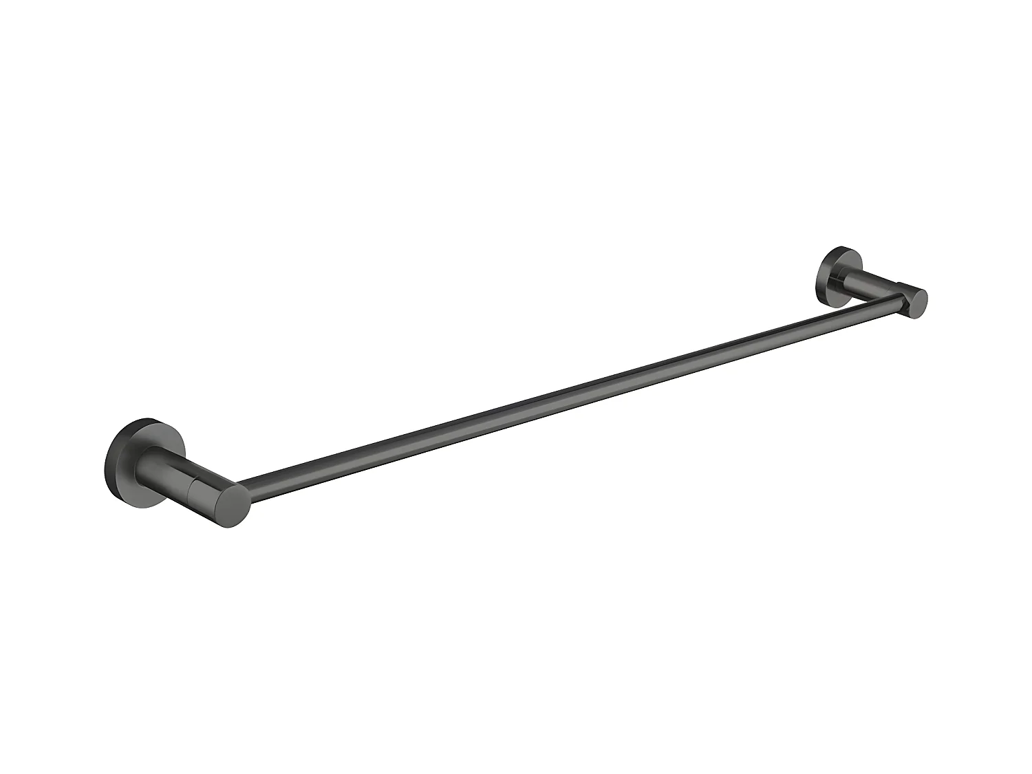 Porte-serviettes 1 Barre Fixe Modern Project, 60 Cm Laiton couleur : Graphite
