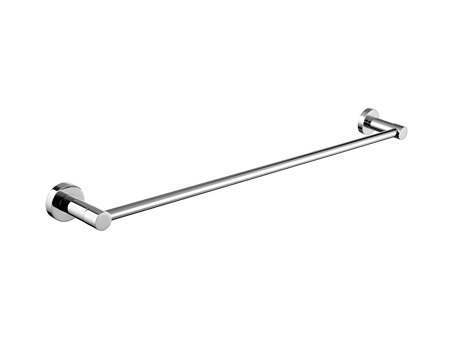 Porte-serviettes 1 Barre Fixe Modern Project, 60 Cm Laiton couleur : Chrome