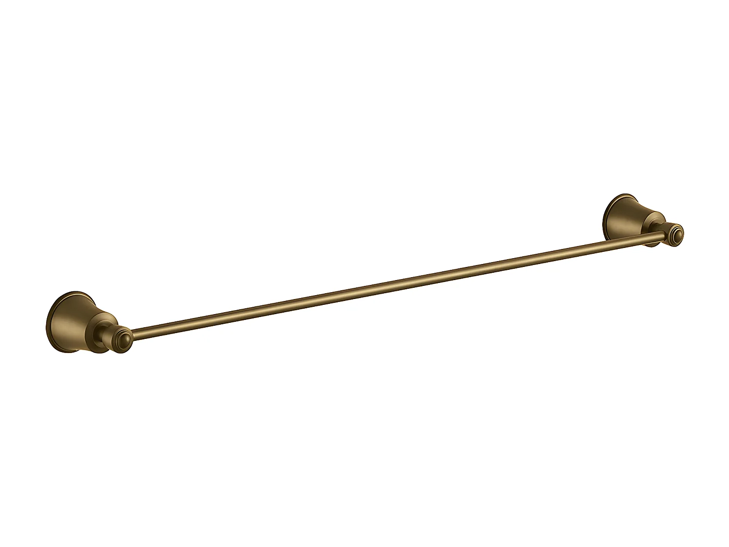 Porte-serviettes 1 Barre Fixe Art Line, 65 Cm Laiton couleur : Brun Antique