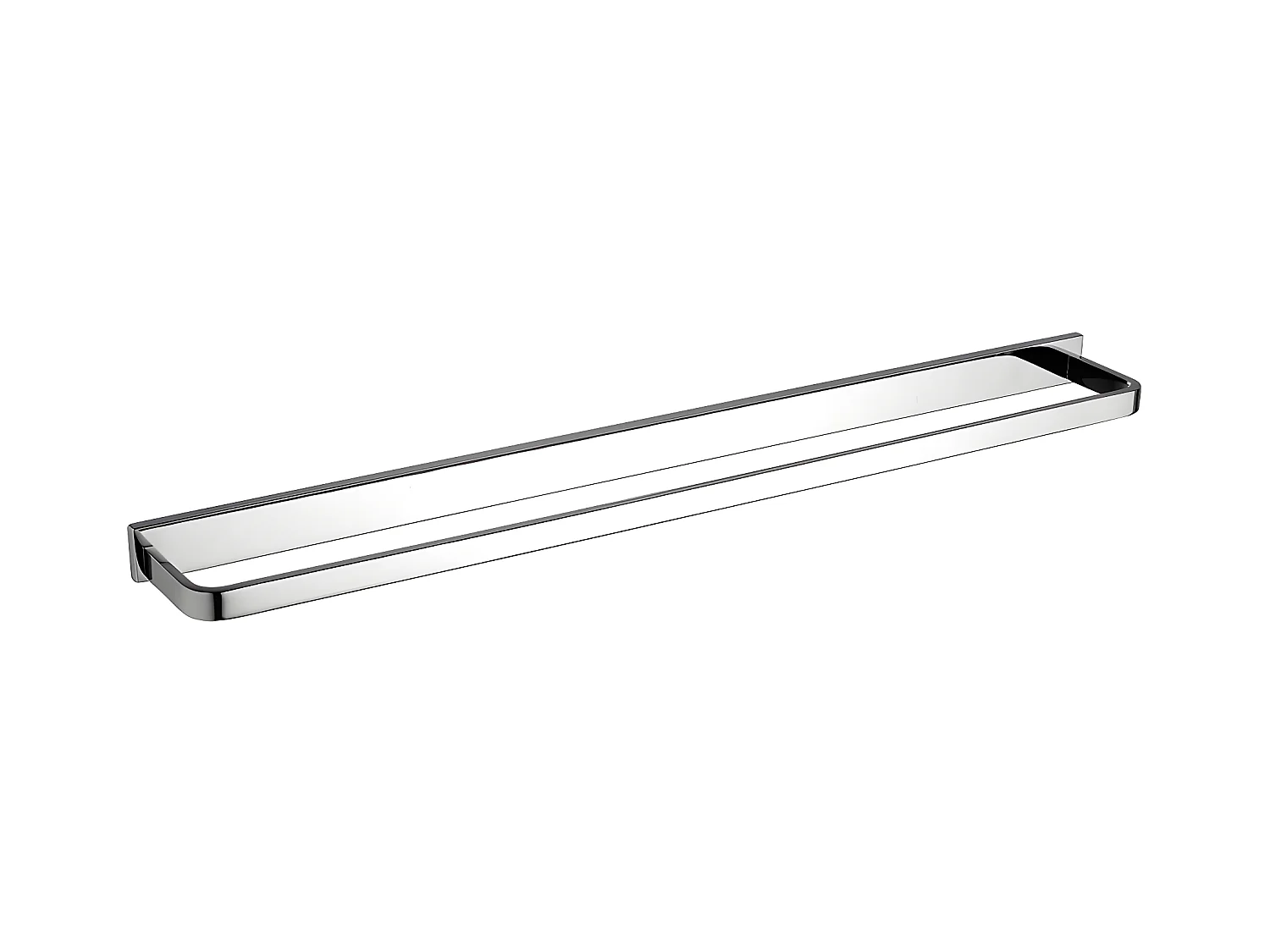 Porte-serviettes 1 Barre Fixe Lugano, 61 Cm Laiton couleur : Chrome