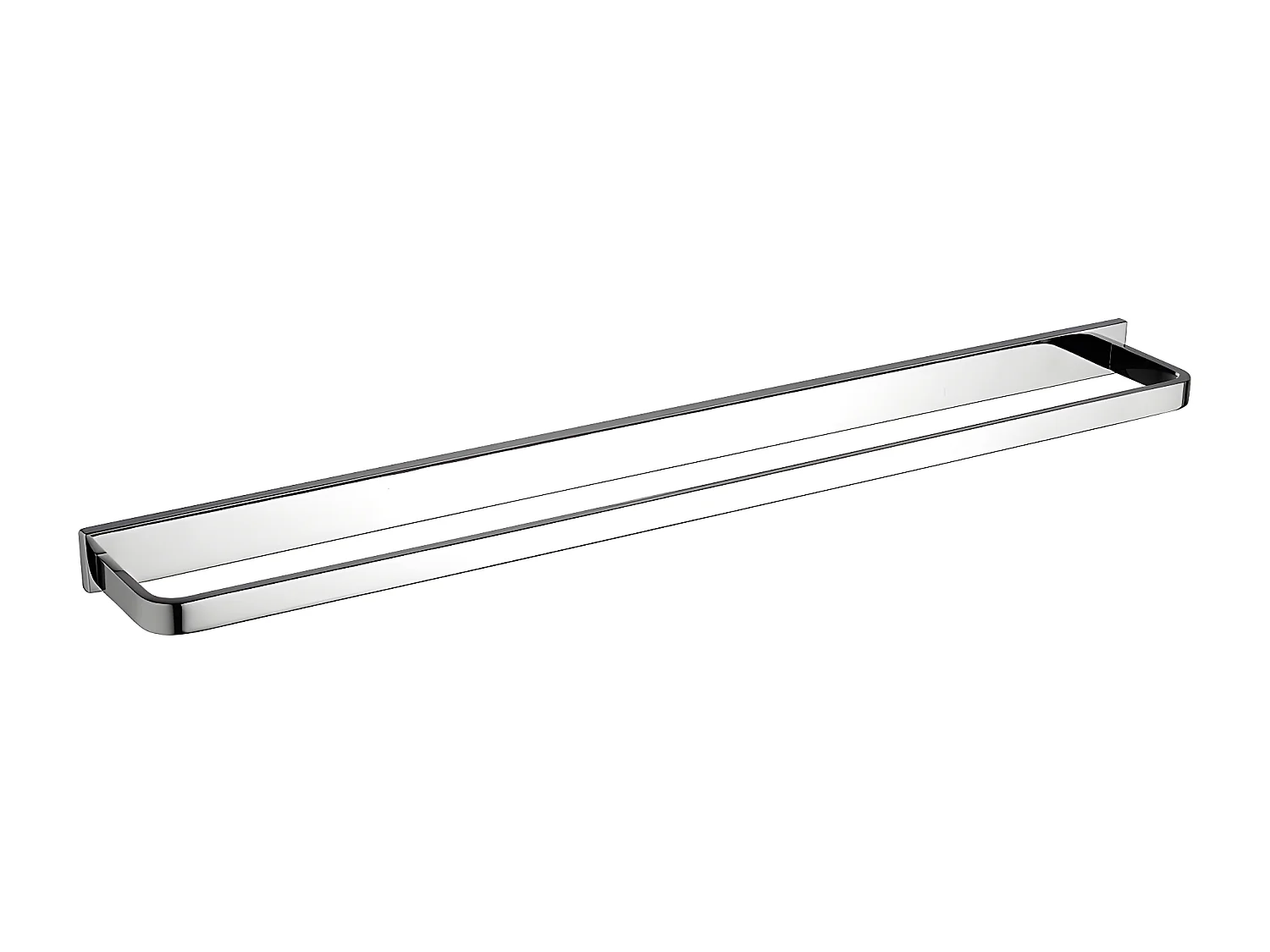 Porte-serviettes 1 Barre Fixe Lugano, 61 Cm Laiton couleur : Chrome