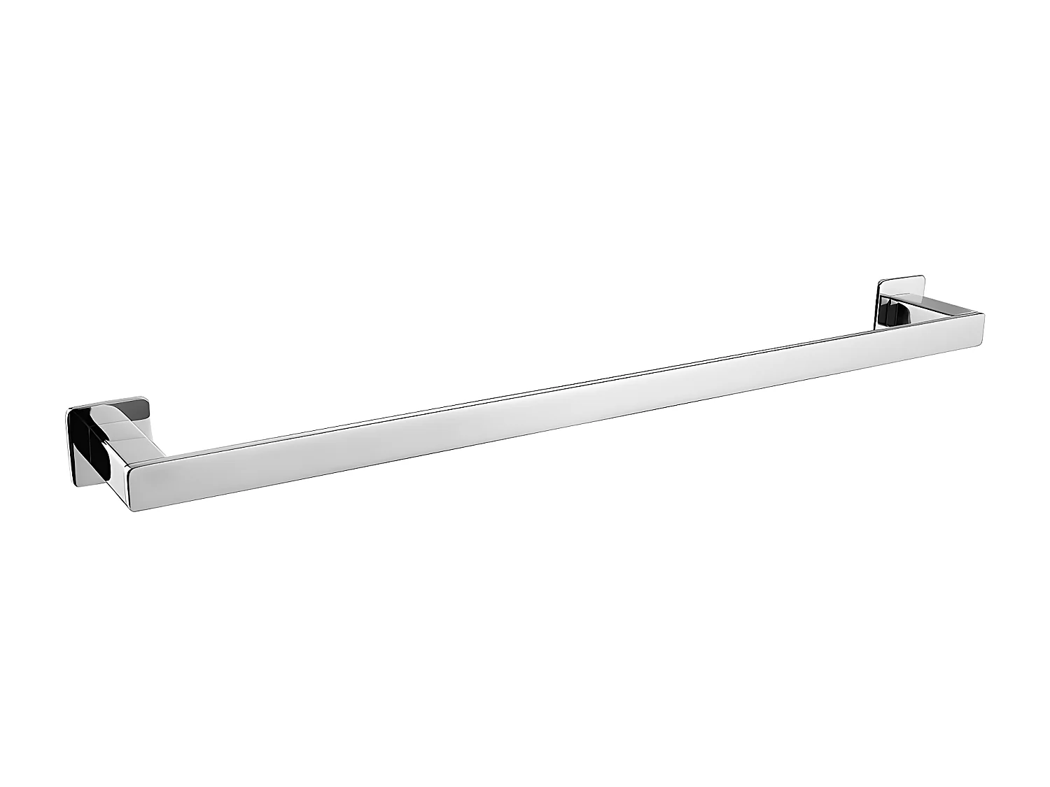 Porte-serviettes 1 Barre Fixe Nelson, 62 Cm Laiton couleur : Chrome