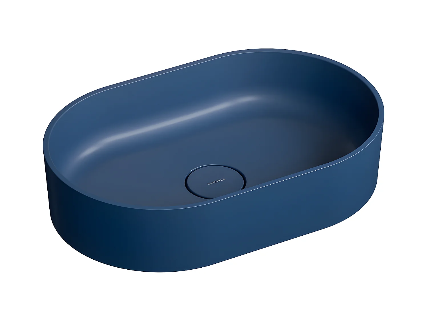 Vasque a poser OVO M+ couleur bleu nuit  55 x 36