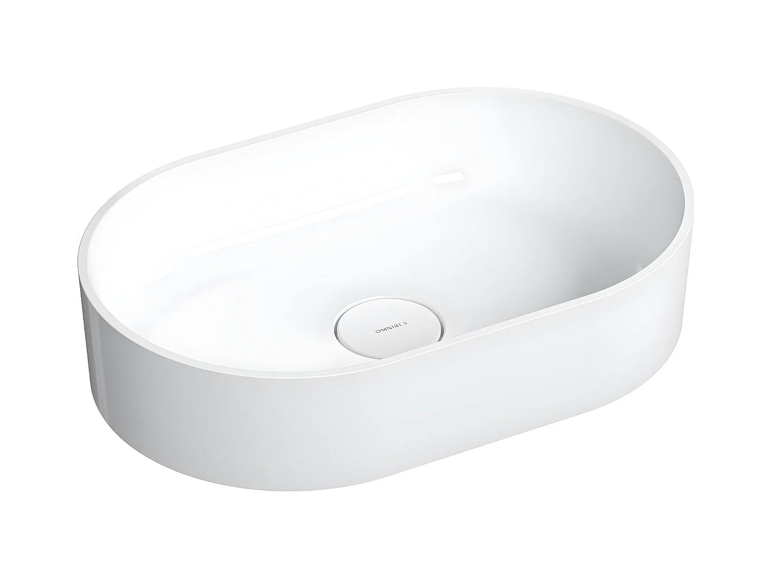 Vasque a poser OVO M+ couleur  blanc  55 x 36 cm