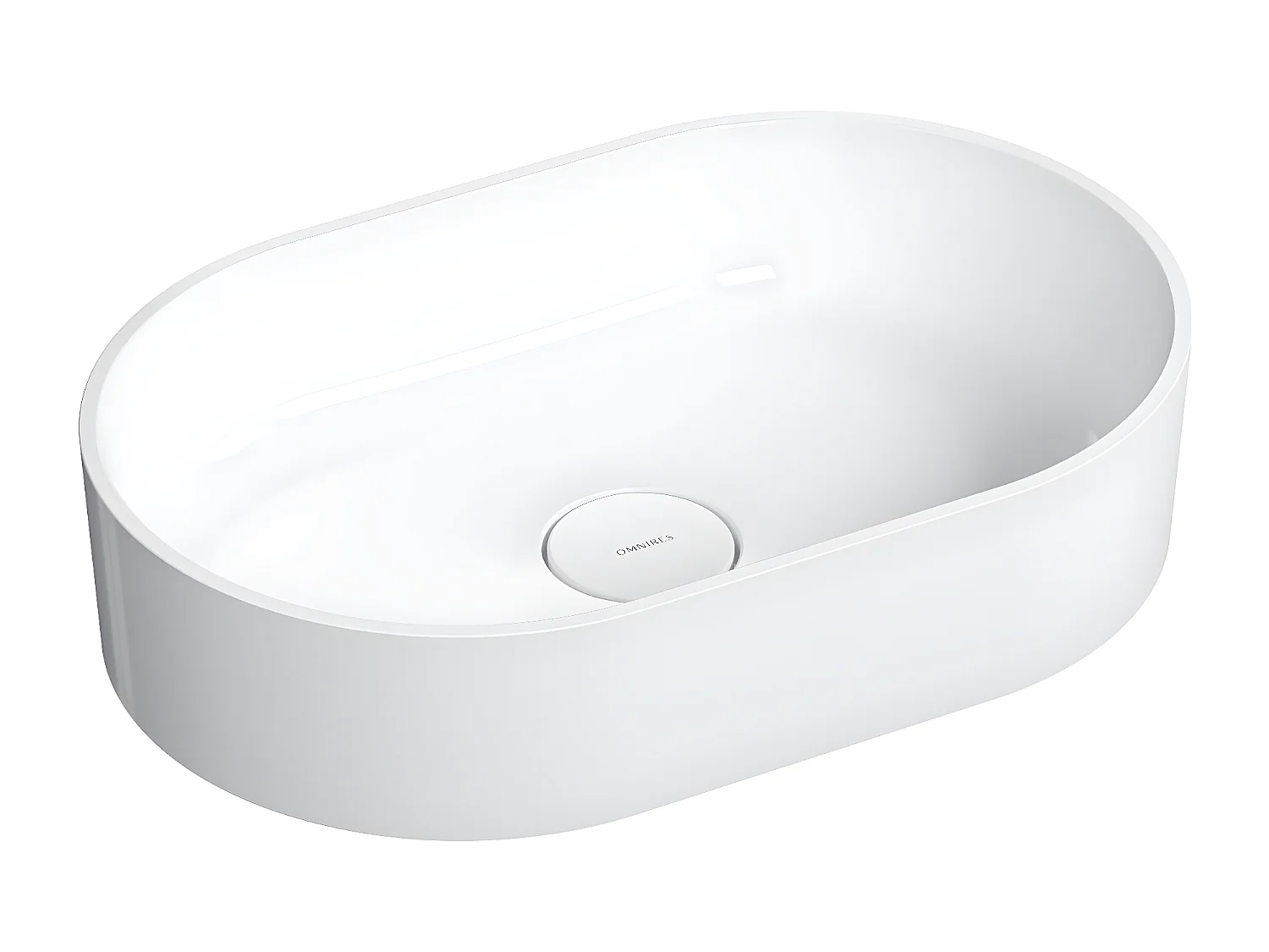 Vasque a poser OVO M+ couleur  blanc  55 x 36 cm