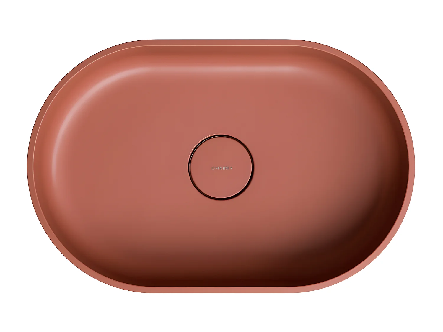 Vasque a poser OVO M+ couleur  terre cuite 55 x 36