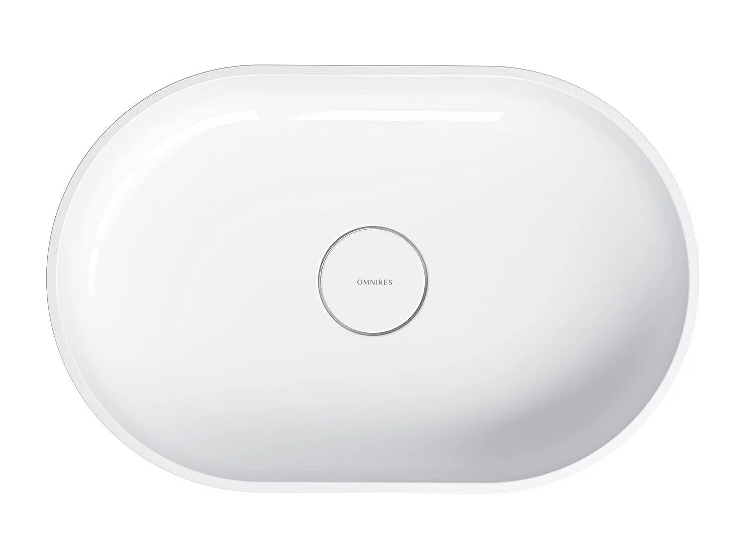 Vasque a poser OVO M+ couleur blanc mat  55 x 36 cm