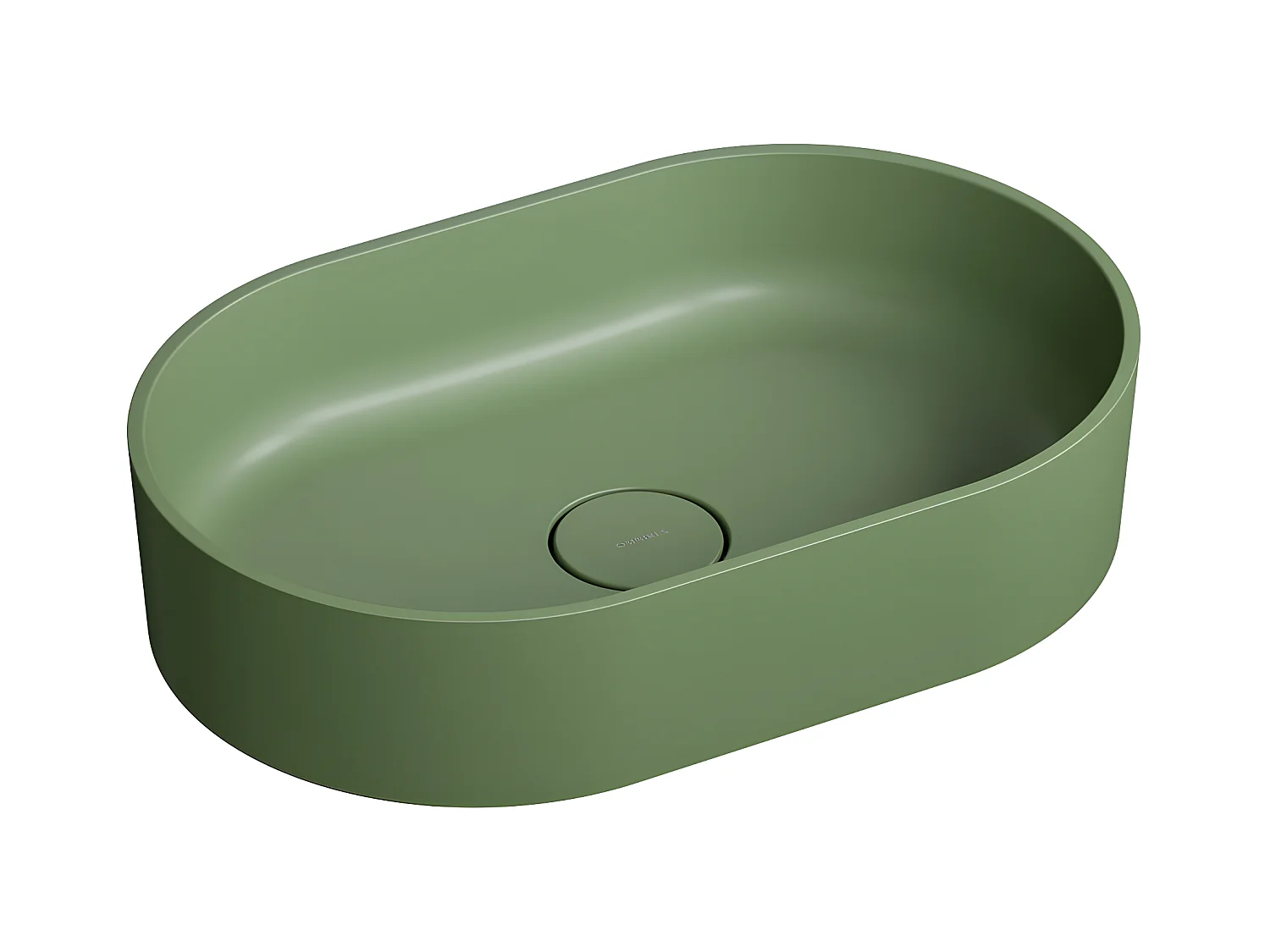 Vasque a poser OVO M+ couleur  Olive  55 x 36