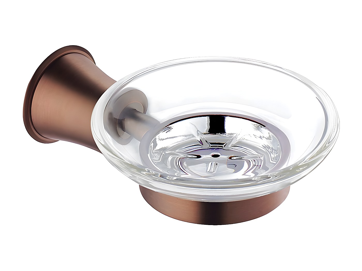 MSV - Porte-savon En Inox Style Hans Cuivré - Élégant Et Pratique Pour Salle De Bain