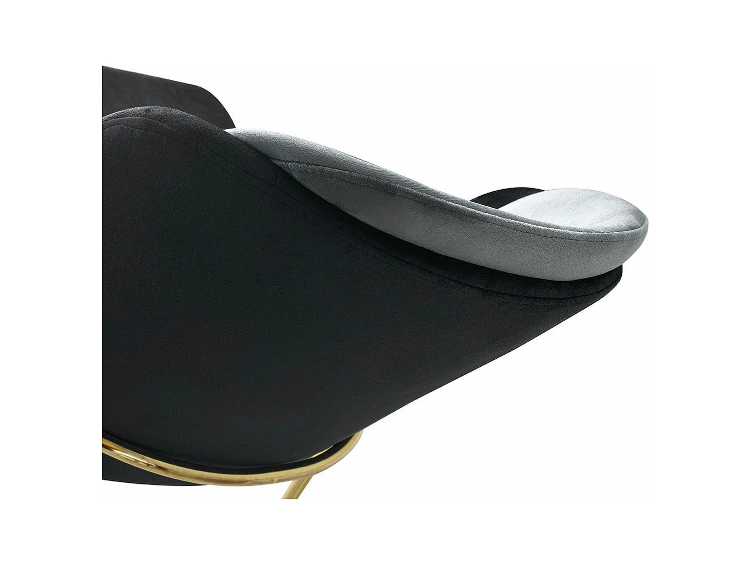 Lot de 2 chaises Kymil Métal Or et Velours Noir