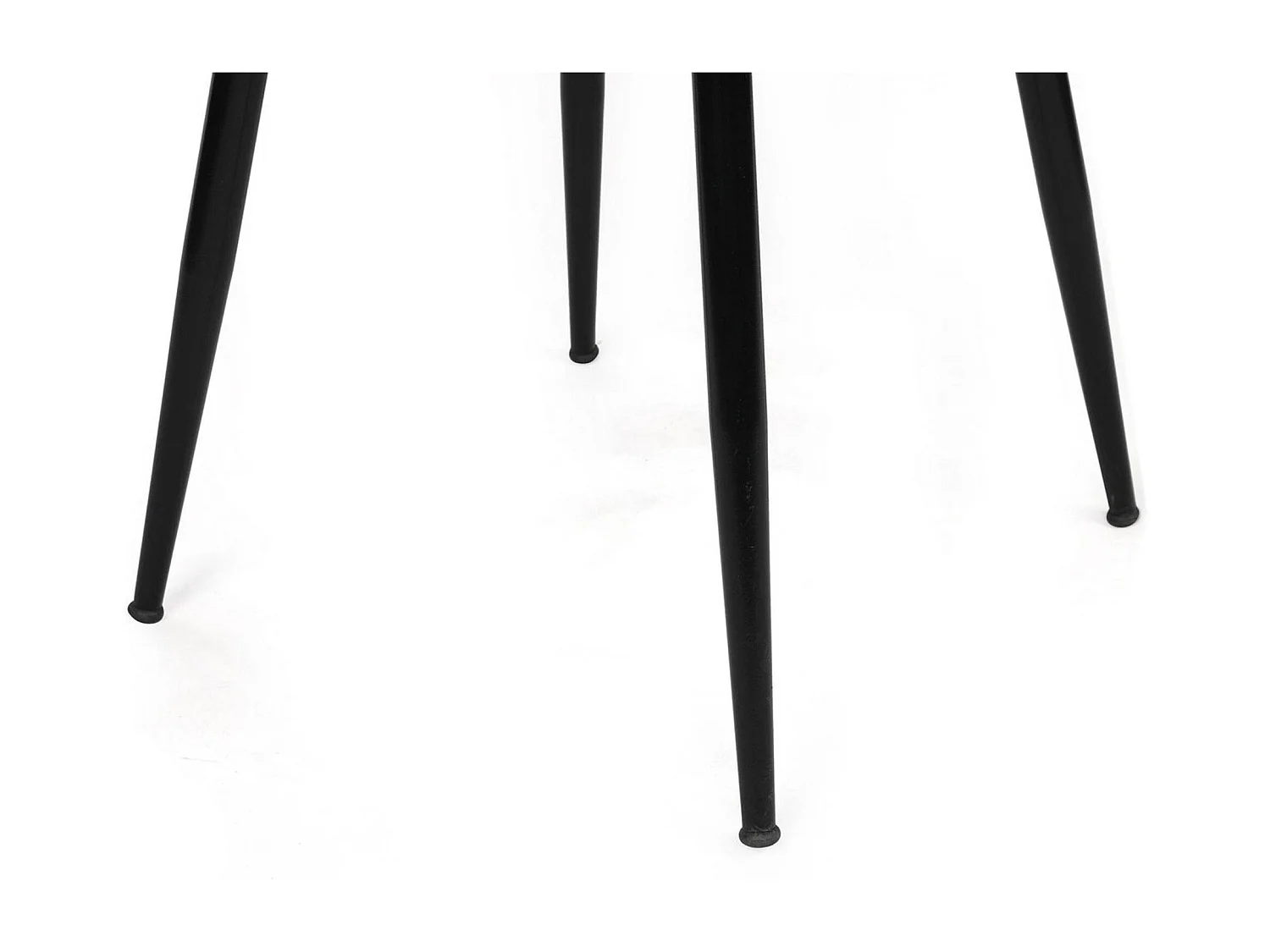 Lot de 2 chaises Scribe Métal Noir et Velours Marron clair