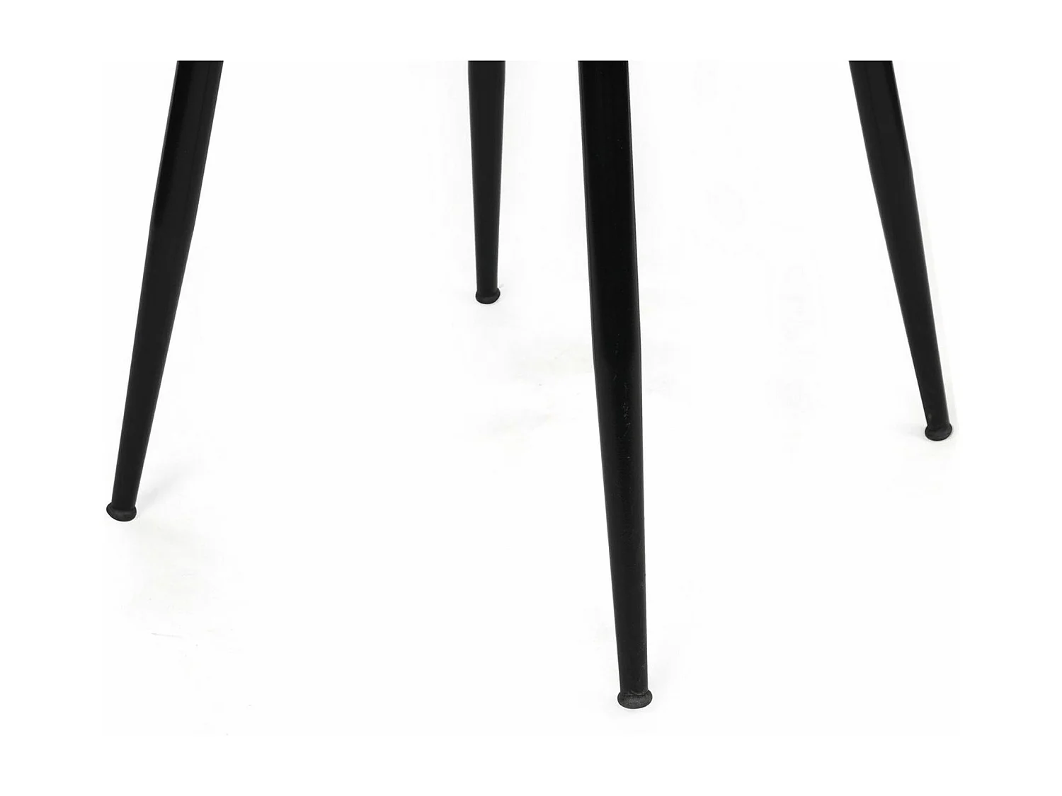 Lot de 2 chaises Scribe Métal Noir et Velours Marron clair