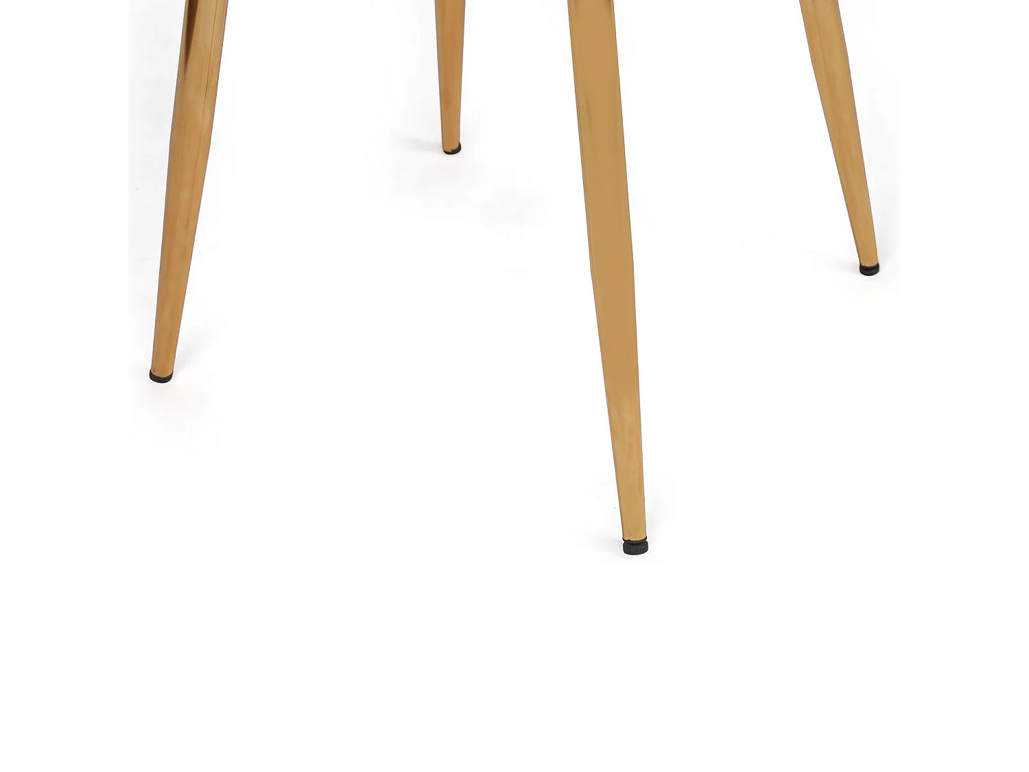 Lot de 4 chaises Scribe Métal Or et Velours Noir