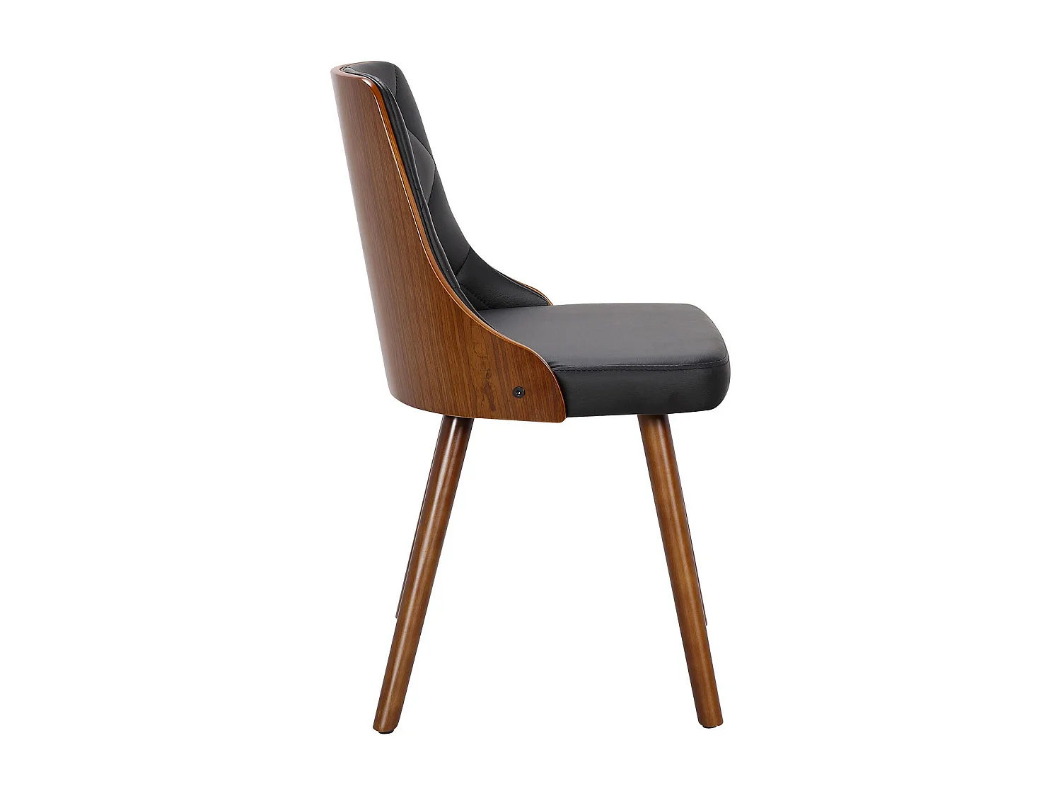 Lot de 8 chaises scandinaves Lalix Bois Noisette et Noir