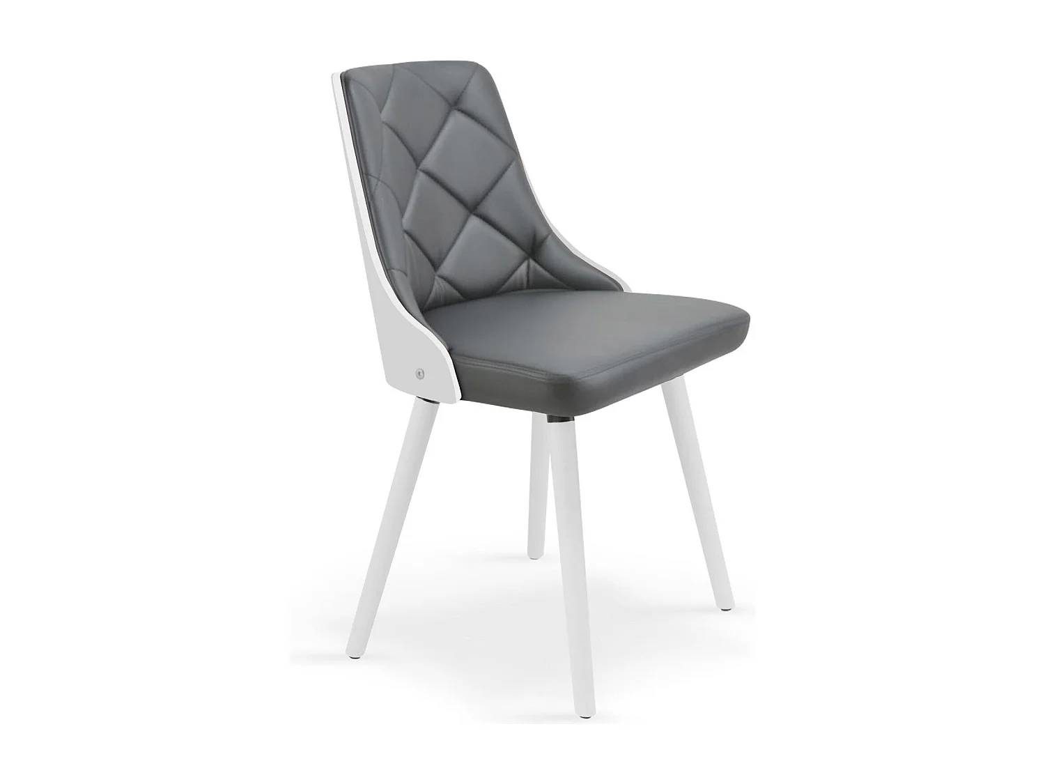 Lot de 6 chaises scandinaves Lalix Blanc et Gris