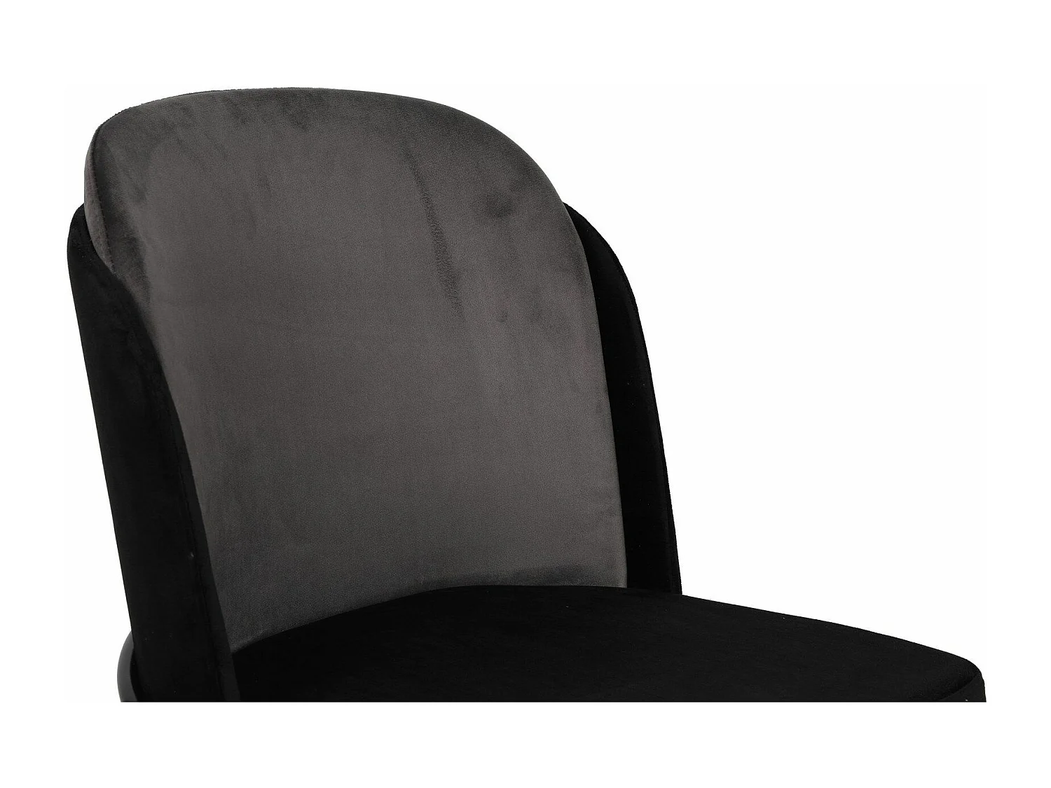 Lot de 2 chaises Kymil Métal et Velours Gris