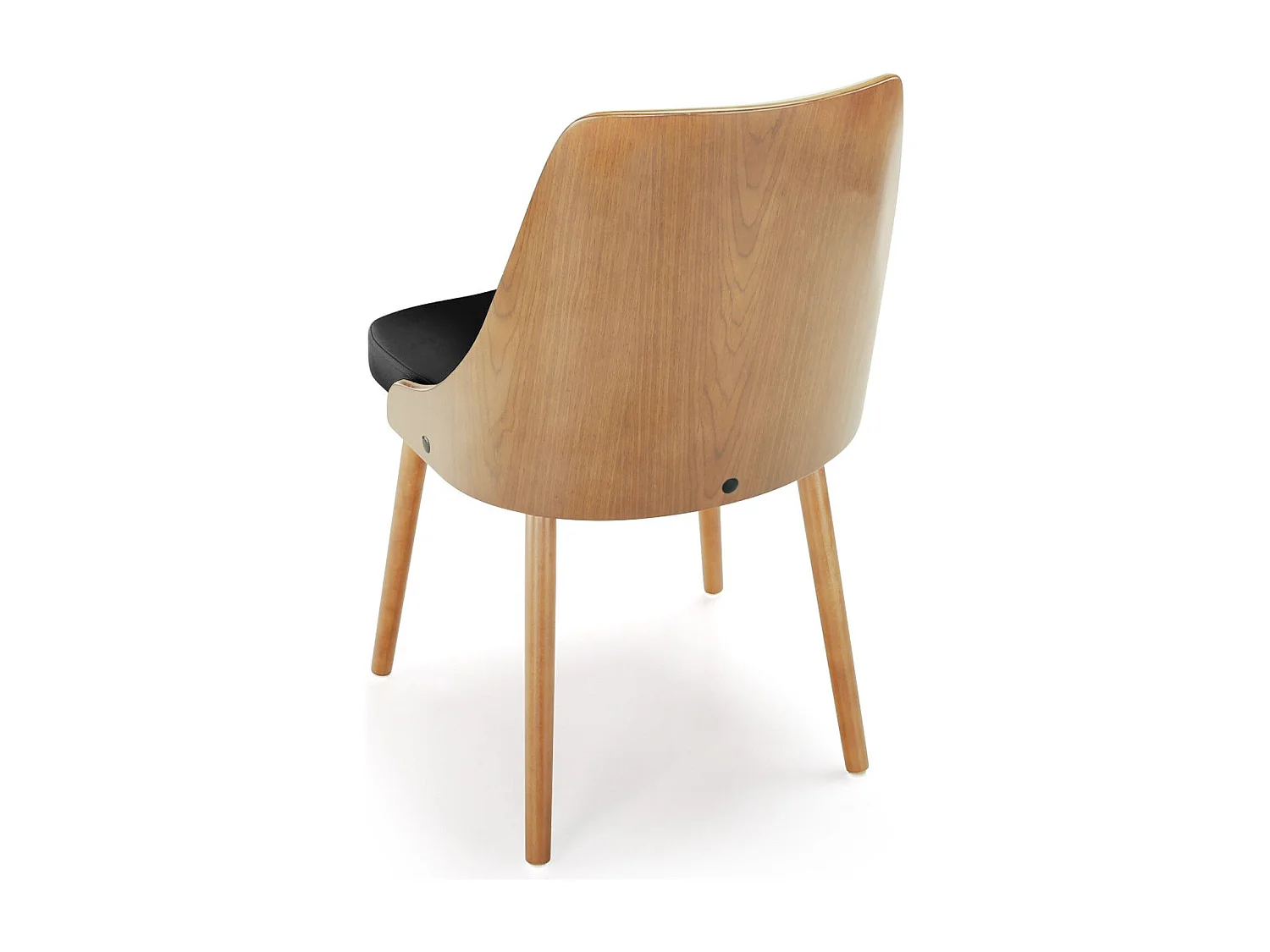 Lot de 6 chaises scandinaves Lalix Chêne Clair et Noir