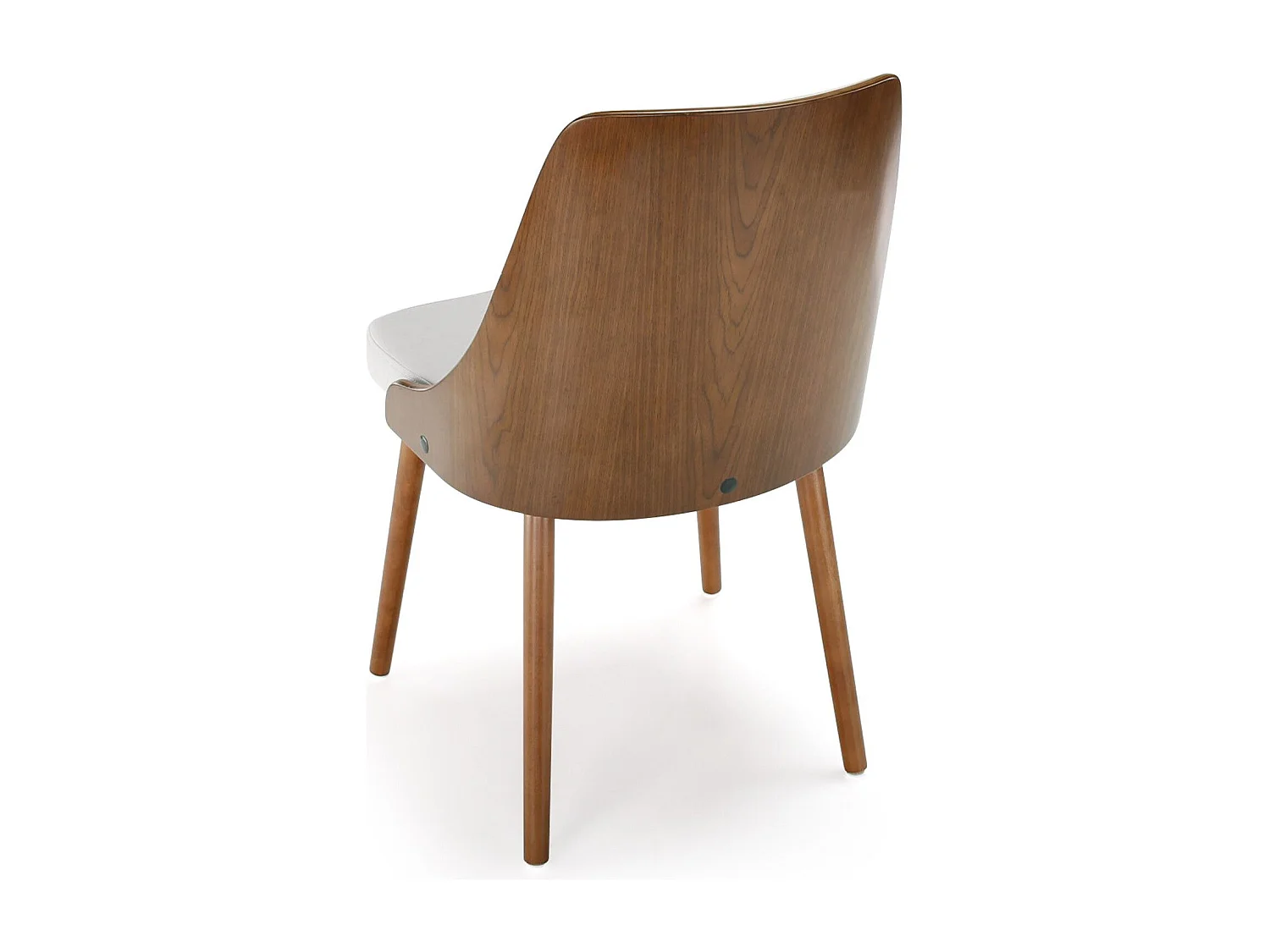 Lot de 6 chaises scandinaves Lalix Bois Noisette et Blanc