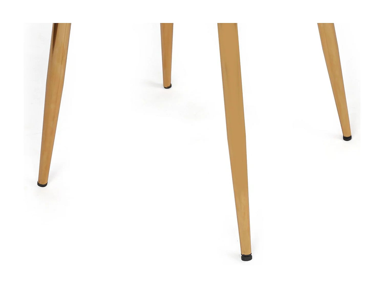 Lot de 2 chaises Scribe Métal Or et Velours Marron clair