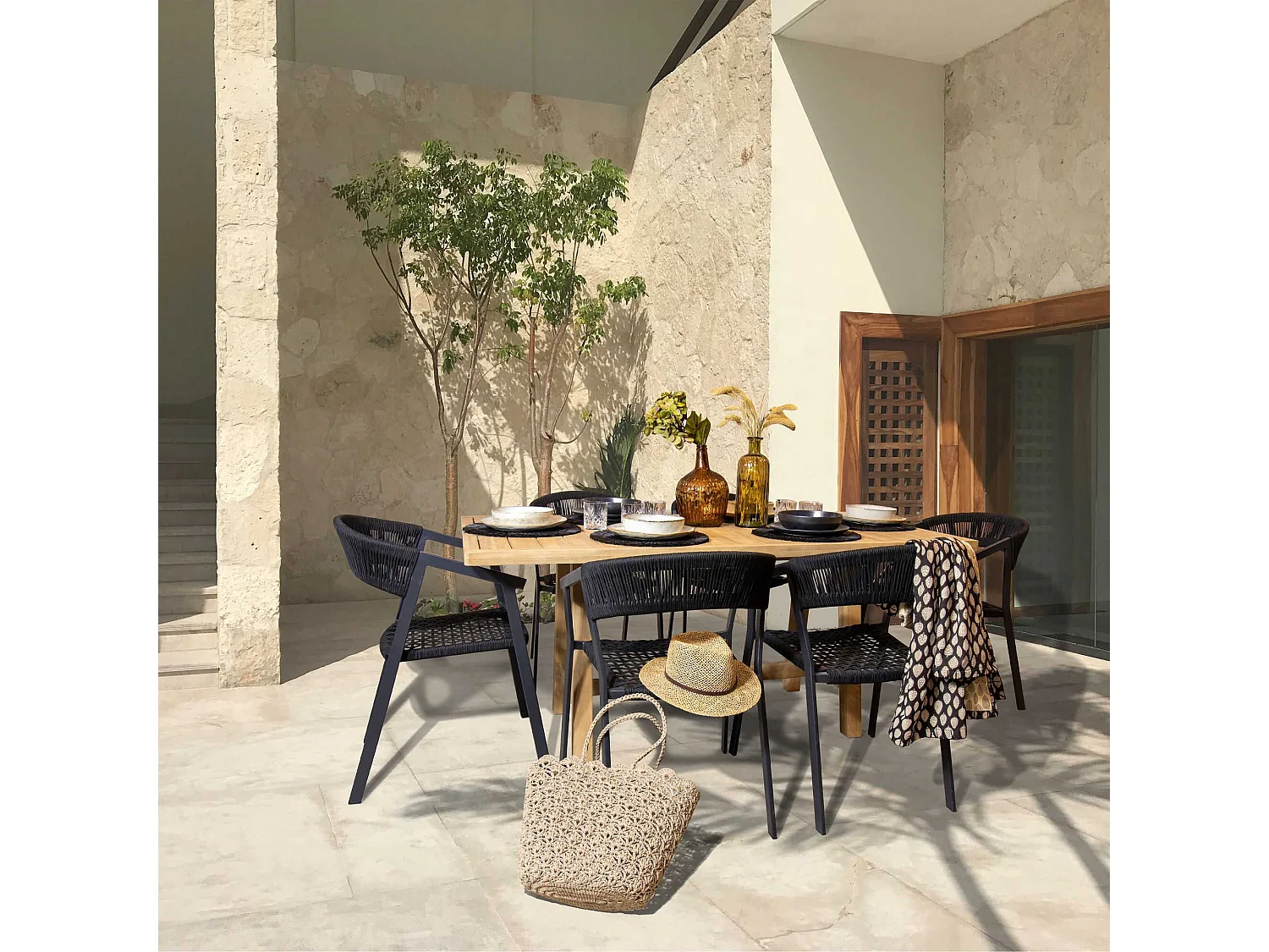 Now's Home - Table En Bois D'acacia Massif 170cm