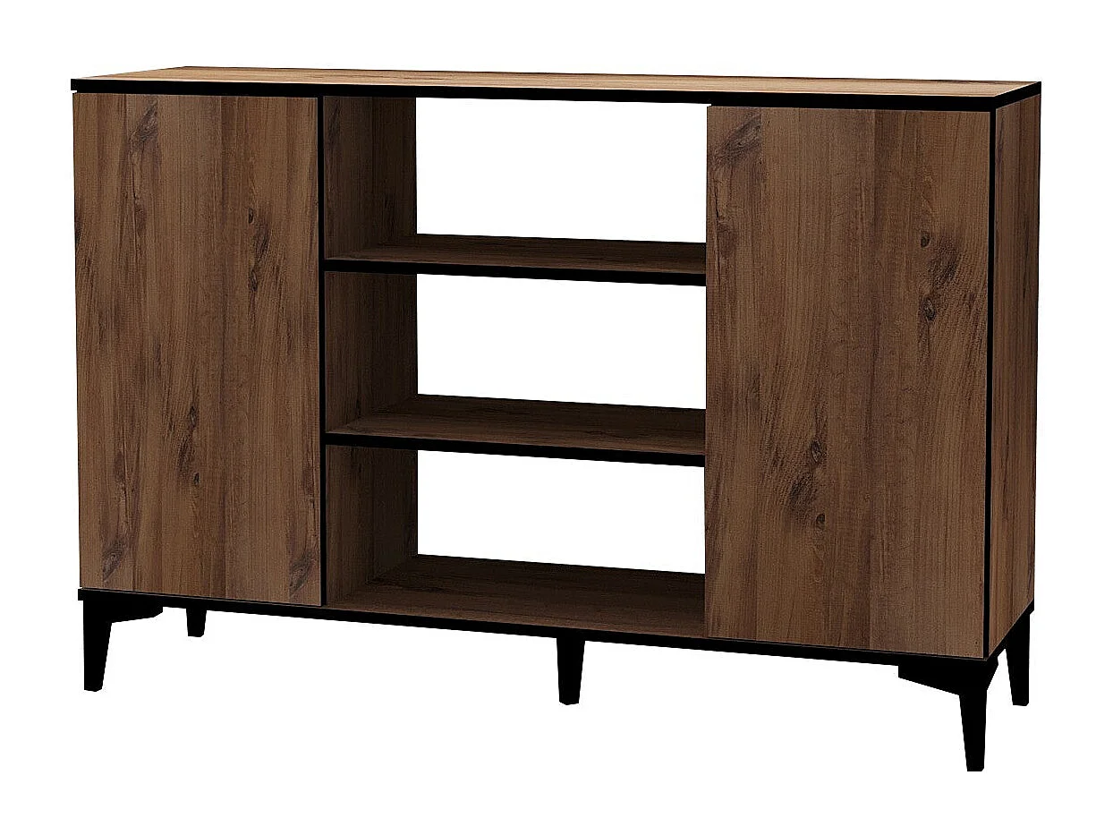 Aparador – 140cm x 90cm x 40cm – Pinheiro Atlântico e Preto – Aglomerado