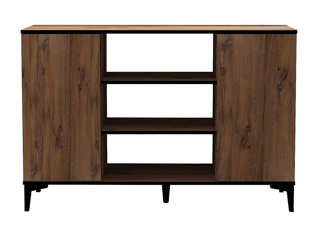 Aparador – 140cm x 90cm x 40cm – Pinheiro Atlântico e Preto – Aglomerado