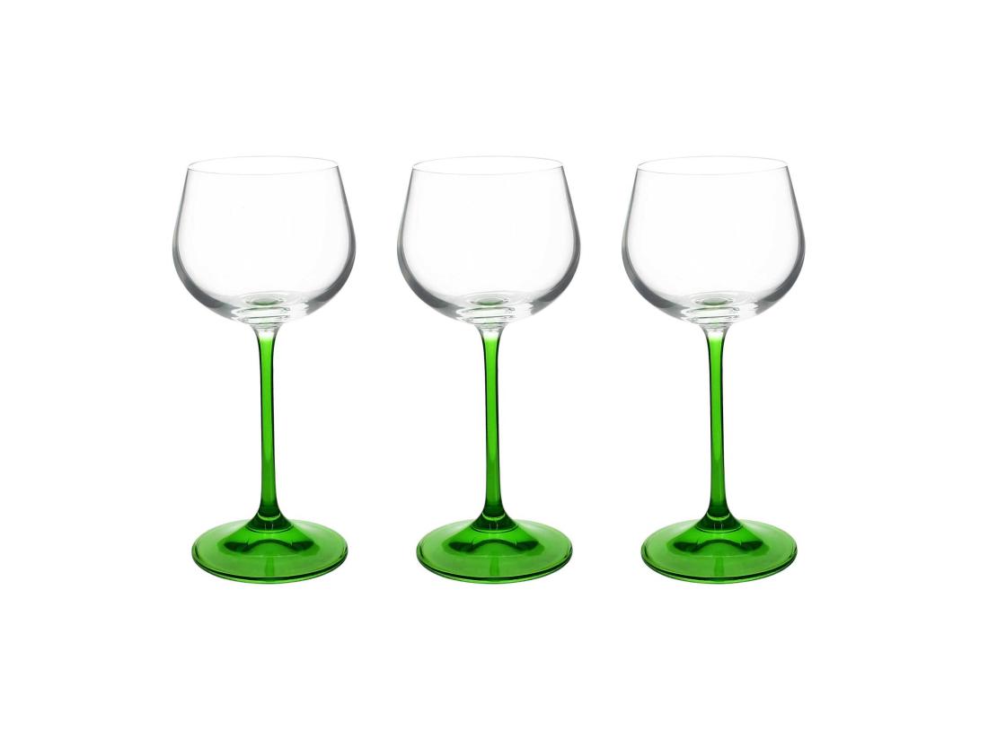 vente unique Novastyl - Lot De 3 Verres A Pied Vin Du Rhin 16.5cl En Cristallin