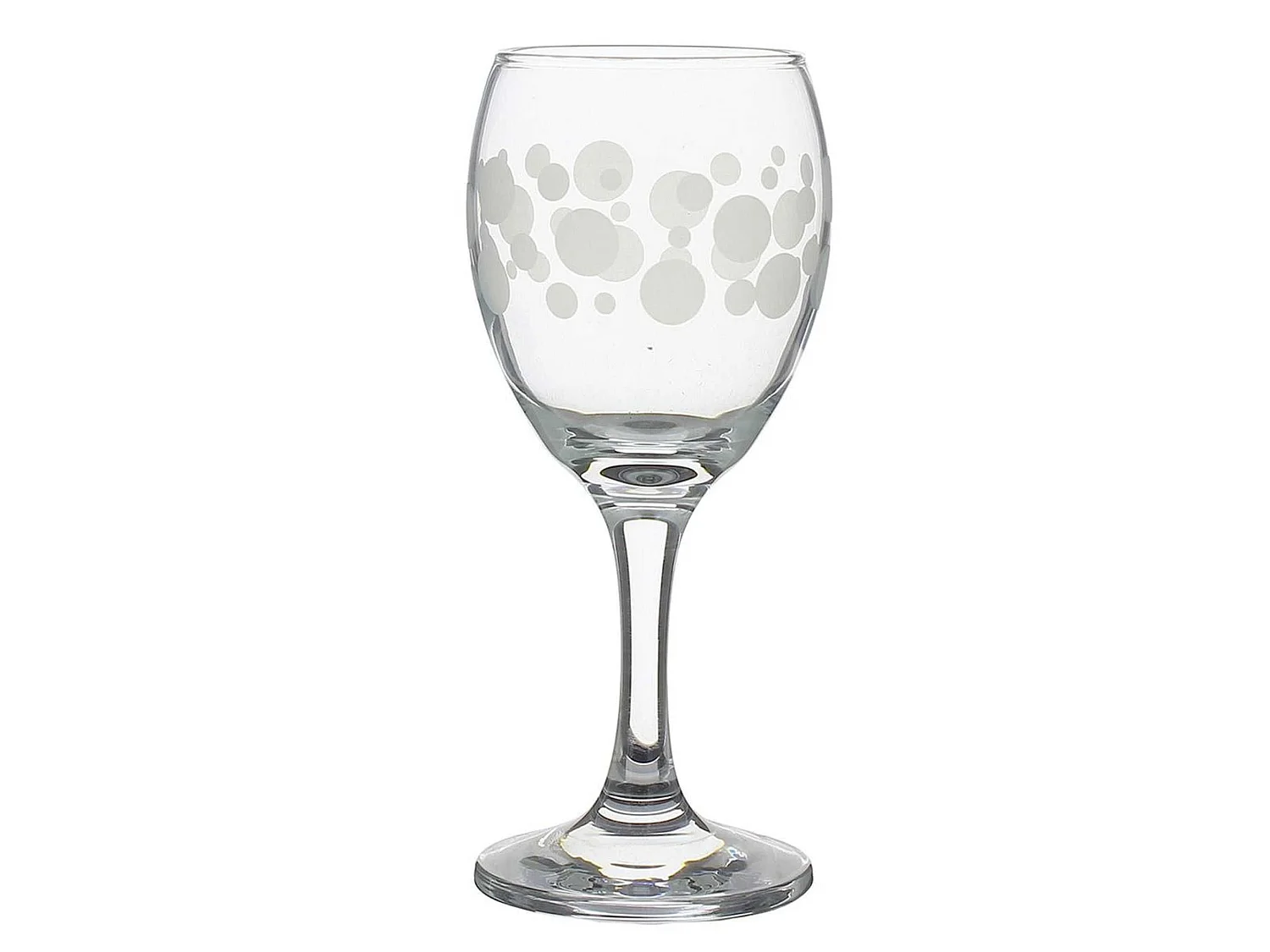 Novastyl - Lot 6 Verres A Pied Vin Graphisme 20.5cl Satine Mat
