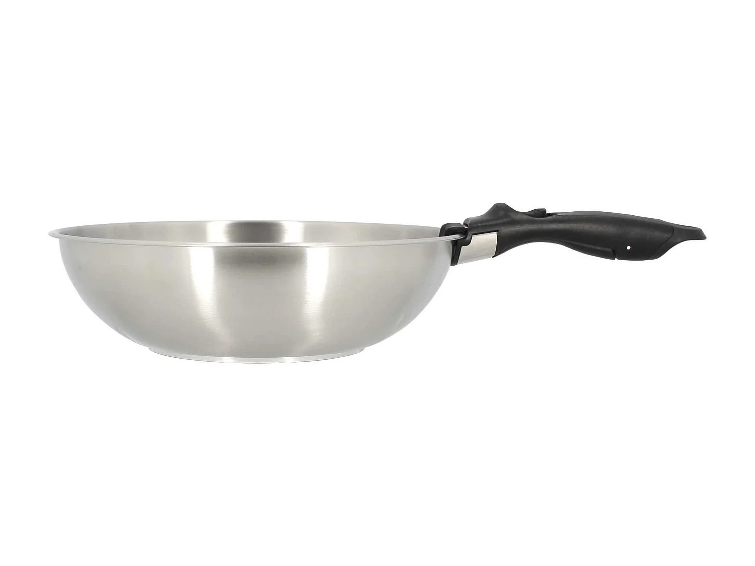Menastyl - Wok Amovible Iris 28cm En Inox Et Induction