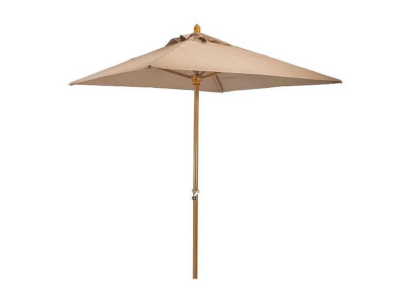 Now's Home - Parasol En Aluminium Et Toile Taupe 200cm