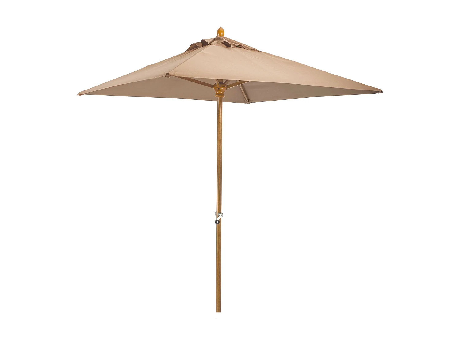Now's Home - Parasol En Aluminium Et Toile Taupe 200cm