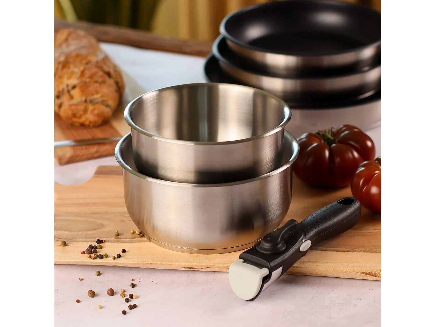 Menastyl - Set 6 Pieces Iris En Acier Inoxydable