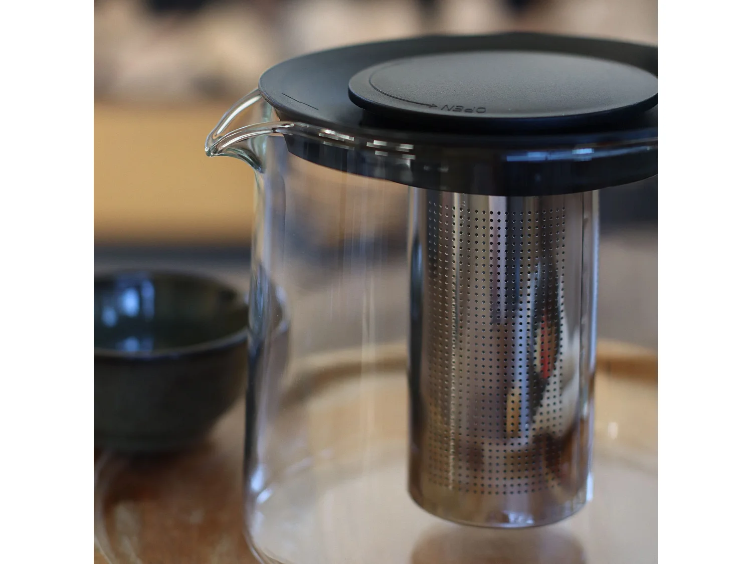 Novastyl - Théière Kamakura 1.5l En Verre Avec Infuseur En Acier Inoxydable