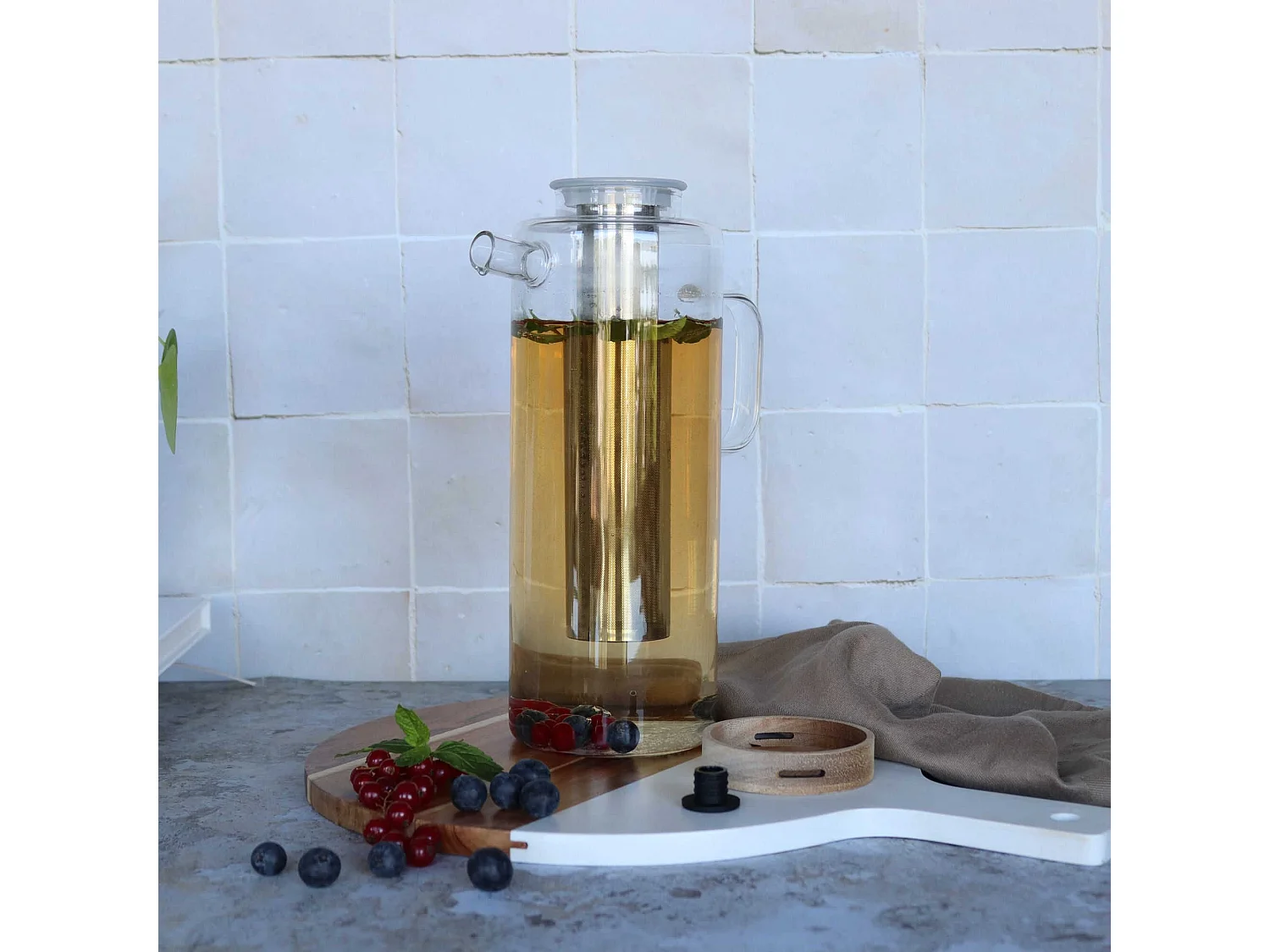 Ogo Living - Carafe Infuseur En Verre 1l50 Gustave