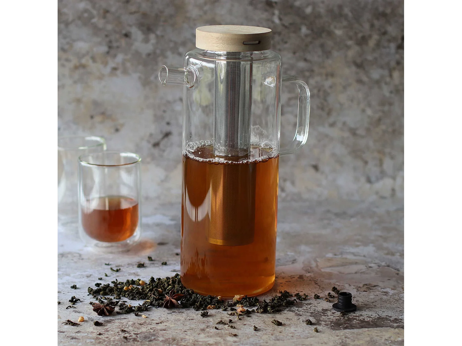 Ogo Living - Carafe Infuseur En Verre 1l50 Gustave