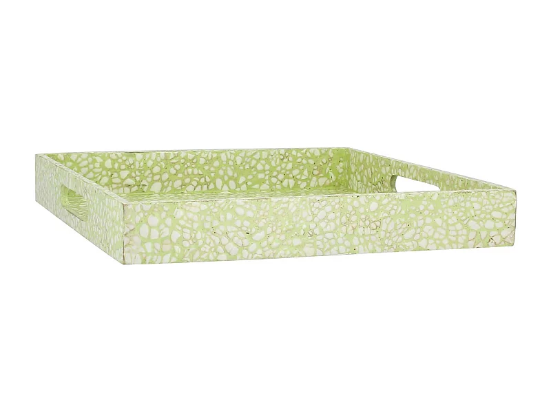 Now's Home - Plateau En Coquilles D' Oeuf Vert 35x35x5cm Tulum